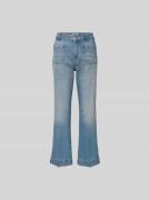 Victoria Beckham Jeans mit Eingrifftaschen in Hellblau, Größe 24