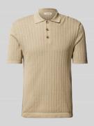 Only & Sons Regular Fit Poloshirt mit Lochstickerei Modell 'MOON' in O...