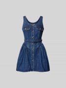 Self-Portrait Jeanskleid in Minilänge in Jeansblau, Größe XL