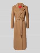 MAX&Co. Wollmantel mit Bindegürtel Modell 'Longrun' in Camel, Größe 38