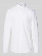 HUGO Slim Fit Business-Hemd mit Kentkragen Modell 'Koey' in Weiss, Grö...