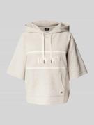 JOOP! Hoodie mit Label-Stitching in Beige, Größe 42