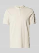 Cinque Slim Fit Poloshirt mit Rundhalsausschnitt Modell 'LANO' in Sand...