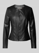 Christian Berg Woman Selection Jacke in Leder-Optik in Black, Größe 34
