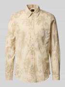 BOSS Orange Freizeithemd mit Knopfleiste Modell 'Rickert' in Beige, Gr...