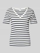 Tommy Hilfiger Slim Fit T-Shirt mit V-Ausschnitt Modell 'CODY' in Mari...