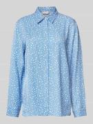 Tommy Hilfiger Regular Fit Bluse mit verdeckter Knopfleiste in Hellbla...