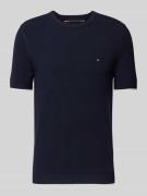 Tommy Hilfiger T-Shirt mit Label-Detail in Marine, Größe L