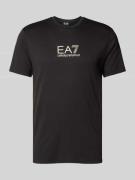 EA7 Emporio Armani T-Shirt mit Label-Print in Black, Größe L