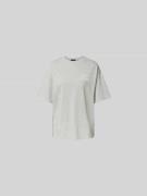 Anine Bing T-Shirt mit Label-Print in Hellgrau Melange, Größe S