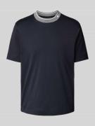 Emporio Armani T-Shirt mit Label-Stitching in Marine, Größe L