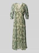 Bash Midikleid mit V-Ausschnitt Modell 'MATSA' in Gruen, Größe 34