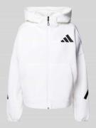 ADIDAS SPORTSWEAR Sweatjacke mit Logo-Print in Black, Größe XS