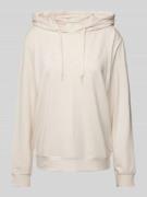 Guess Oversized Hoodie mit Tunnelzug Modell 'LUCIA' in Beige, Größe M