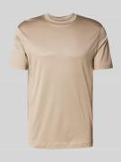 Emporio Armani T-Shirt aus Lyocell-Mix in Taupe, Größe L