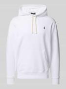 Polo Ralph Lauren Hoodie mit Logo-Stitching in Weiss, Größe L