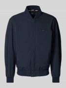 Tommy Hilfiger Bomberjacke mit Logo-Stitching in Marine, Größe S