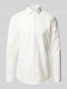 Jake*s Super Slim Fit Smokinghemd mit Kentkragen in Ecru, Größe 37/38