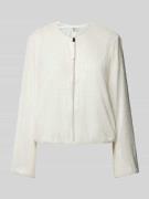 V by Vera Mont Blazer mit Paillettenbesatz in Weiss, Größe 34