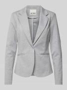 ICHI Blazer mit Paspeltaschen Modell 'KATE' in Hellgrau Melange, Größe...