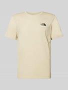 The North Face T-Shirt mit Label-Print Modell 'Simple Dome' in Beige, ...