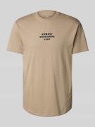 ARMANI EXCHANGE Regular Fit T-Shirt aus reiner Baumwolle in Beige, Grö...