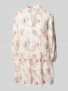 A-view Minikleid mit Lochstickerei Modell 'Grete' in Sand, Größe 34