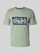 Jack & Jones T-Shirt aus reiner Baumwolle Modell 'COLTON' in Mint, Grö...