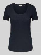 Marc O'Polo Shaped Fit T-Shirt aus reiner Baumwolle in Marine, Größe M