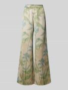 MAX&Co. Wide Leg Stoffhose mit elastischem Bund Modell 'ACRUX' in Sand...