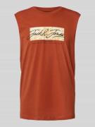 Jack & Jones Tanktop mit Label-Print Modell 'SPLIT' in Rostrot, Größe ...