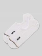 BOSS Füßlinge mit Label-Print im 2er-Pack in Weiss, Größe 43-46