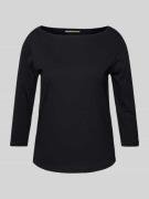 Lanius T-Shirt mit 3/4-Arm in Black, Größe 36