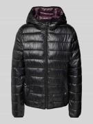 QS Steppjacke mit Label-Detail in Black, Größe M