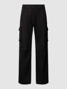 EIGHTYFIVE Cargohose mit Gesäßtaschen in Black, Größe 33