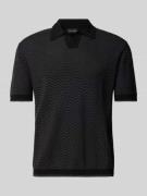 Emporio Armani Regular Fit Poloshirt mit Strukturmuster in Dunkelbraun...