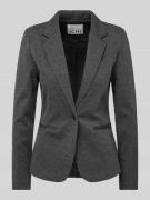 ICHI Blazer mit Paspeltaschen Modell 'KATE' in Dunkelgrau, Größe M
