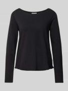 Marc O'Polo Denim Longsleeve mit Label-Detail in Black, Größe M