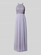 Jake*s Cocktail Abendkleid mit Zierstein- und Paillettenbesatz in Flie...