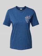 Scotch & Soda Regular Fit T-Shirt aus reiner Bio-Baumwolle in Bleu, Gr...