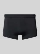 HOM Slim Fit Badeshorts mit Label-Patch Modell 'SEA LIFE' in Black, Gr...