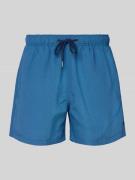 MCNEAL Relaxed Fit Badeshorts mit Logo-Stitching in Blau, Größe L