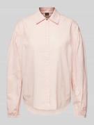 BOSS Orange Relaxed Fit Bluse mit Ballonärmeln Modell 'Barby' in Hellr...