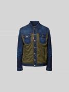 Dsquared2 Regular Fit Jeansjacke mit Brusttaschen in Marine, Größe 48