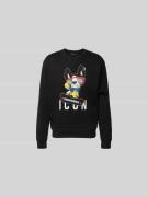 Dsquared2 Oversized Sweatshirt aus Baumwolle in Black, Größe L