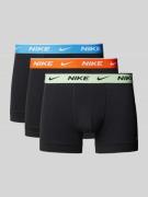 Nike Trunks mit elastischem Label-Bund Modell 'E-DAY' im 3er-Pack in B...