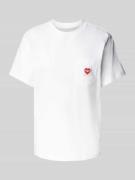 Carhartt Work In Progress T-Shirt aus reiner Bio-Baumwolle mit Label-P...