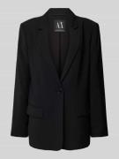 ARMANI EXCHANGE Regular Fit Blazer mit Pattentaschen in Black, Größe 3...