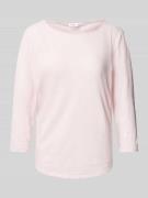 s.Oliver RED LABEL Relaxed Fit 3/4-Shirt aus reiner Baumwolle in Rosa,...