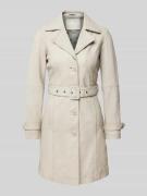 MAURITIUS Trenchcoat aus echtem Leder mit Taillengürtel Modell 'Leonne...